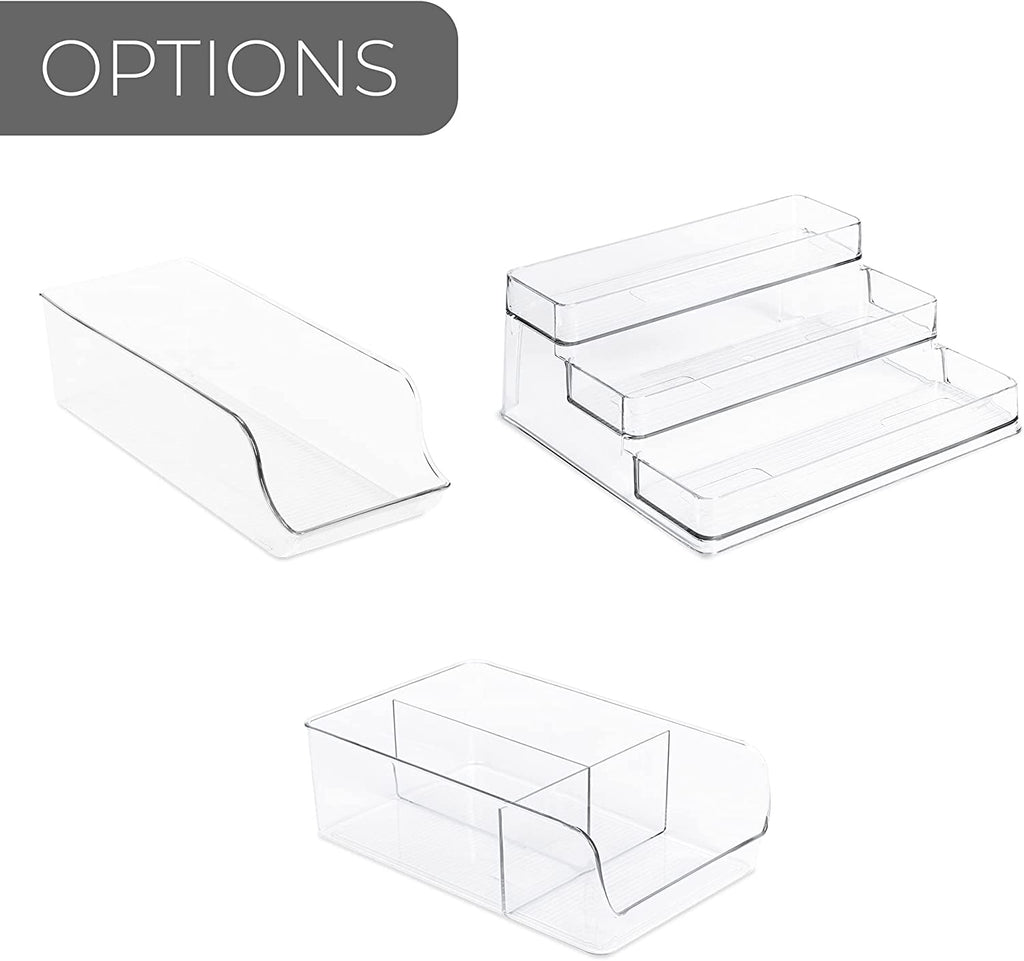 3-Tier Plastic Spice Rack - Clear