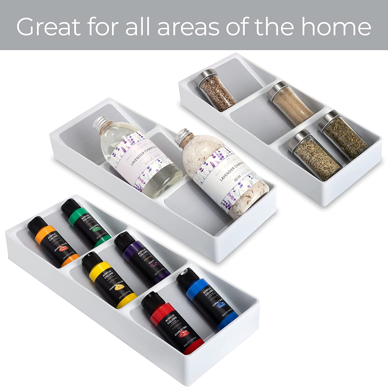 3-Tier Plastic Spice Rack Drawer