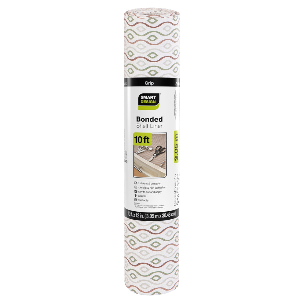 Bonded Grip Shelf Liner - 12 Inch x 10 Feet - Non-Adhesive