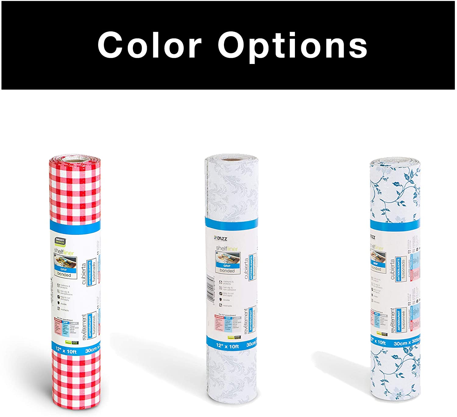 Bonded Grip Shelf Liner - 12 Inch x 60 Feet - Non-Adhesive