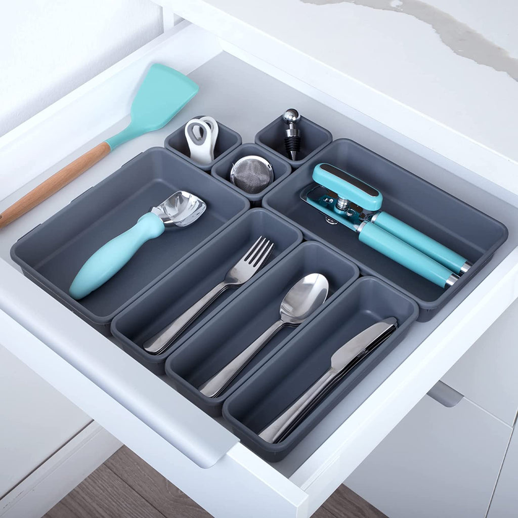 Interlocking Drawer Organizer - 8 Piece Set