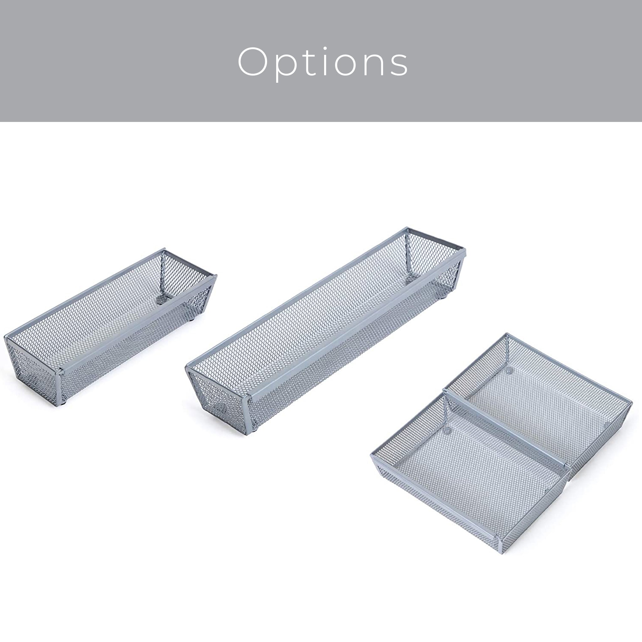 Mesh Drawer Organizer (3″ × 12″)